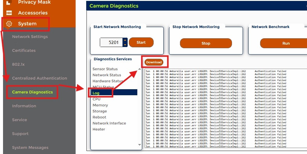 Rise | Log files Information – IDIS Americas